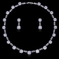 Picture of Big Cubic Zirconia Necklace And Earring Sets 1JJ054505S