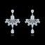 Show details for  Copper Or Brass Cubic Zirconia Chandelier Earrings 1JJ054517E