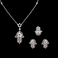 Picture of  Others Cubic Zirconia 3 Piece Jewelry Sets 3FF054569S