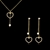 Picture of  Delicate Love & Heart Necklace And Earring Sets 3FF054589S