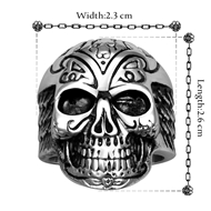 Picture of  Skull Big Fashion Rings 3LK054600R