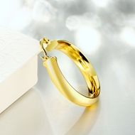 Picture of Simple Gold Plated Small Hoop Earrings with Price