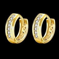 Picture of Sparkling Casual White Small Hoop Earrings