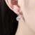 Picture of Fancy Medium White Small Hoop Earrings