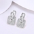 Picture of Featured White Copper or Brass Stud Earrings with Full Guarantee