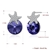 Picture of Good Swarovski Element Purple Stud Earrings