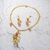 Picture of Charming Gold Plated Casual Necklace and Earring Set As a Gift