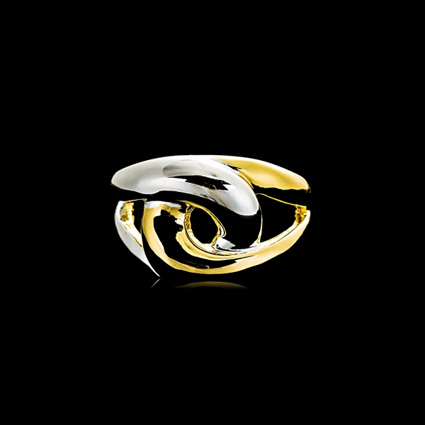 Picture of Recommended Multi-tone Plated Zinc Alloy Fashion Ring from Top Designer