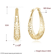 Picture of Durable Casual 925 Sterling Silver Big Hoop Earrings