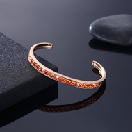 Picture of Charming Red Gold Plated Cuff Bangle As a Gift