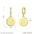 Picture of Attractive Gold Plated Copper or Brass Dangle Earrings Shopping