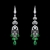 Picture of Great Cubic Zirconia Green Chandelier Earrings