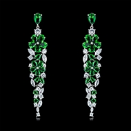 Picture of Luxury Green Drop & Dangle Earrings with Worldwide Shipping