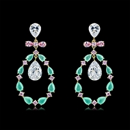 Picture of Luxury Colorful Drop & Dangle Earrings with 3~7 Day Delivery