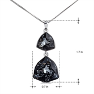 Picture of New Swarovski Element Black Pendant Necklace