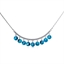 Show details for 16 Inch Blue Short Chain Necklace in Exclusive Design