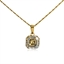 Show details for Filigree Geometric White Pendant Necklace