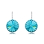 Show details for Charming Blue Small Small Hoop Earrings As a Gift