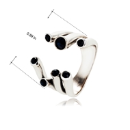 Picture of Best Artificial Crystal Platinum Plated Fashion Ring