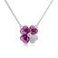 Show details for Clover Swarovski Element Pendant Necklace with Beautiful Craftmanship
