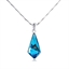 Show details for Geometric Blue Pendant Necklace with Beautiful Craftmanship
