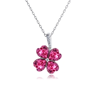 Picture of Brand New Pink Small Pendant Necklace with SGS/ISO Certification