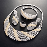 Picture of Funky Big Luxury 4 Piece Jewelry Set
