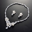 Show details for Buy Platinum Plated Luxury Necklace and Earring Set with Wow Elements