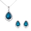 Show details for Wholesale Platinum Plated Small Necklace and Earring Set