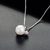 Picture of Pretty Swarovski Element Pearl White Pendant Necklace