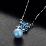 Picture of Fashion Blue Pendant Necklace in Flattering Style