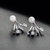 Picture of Hot Selling Platinum Plated Fashion Stud Earrings from Top Designer