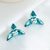Picture of Featured Blue Swarovski Element Stud Earrings with Full Guarantee