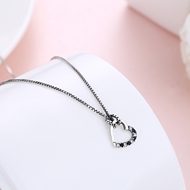 Picture of Low Price 925 Sterling Silver Love & Heart Pendant Necklace for Girlfriend