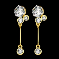 Picture of Stylish Small Artificial Crystal Dangle Earrings