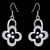Picture of Fashionable Flowers & Plants Platinum Plated Dangle Earrings
