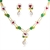 Picture of Fashion Artificial Pearl Colorful Necklace and Earring Set