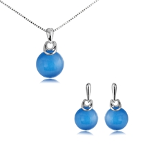 Show details for Classic Small Necklace and Earring Set from Top Designer
