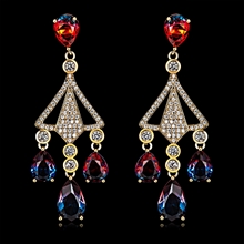 Show details for Cheap Copper or Brass Casual Dangle Earrings for Ladies