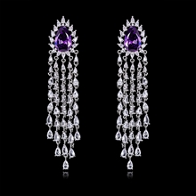 Show details for Copper or Brass Big Dangle Earrings from Certified Factory