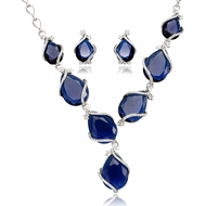 Show details for Good Performance Big Platinum Plated 2 Pieces Jewelry Sets