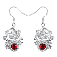 Picture of Distinctive Red Flowers & Plants Drop & Dangle Earrings with Low MOQ
