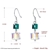Picture of New Season Colorful Swarovski Element Drop & Dangle Earrings with SGS/ISO Certification