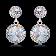 Picture of Zinc Alloy Platinum Plated Drop & Dangle Earrings with Unbeatable Quality