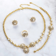 Picture of Zinc Alloy Artificial Pearl 4 Piece Jewelry Set at Super Low Price
