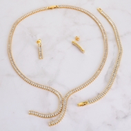 Picture of Medium Gold Plated 3 Piece Jewelry Set with Easy Return
