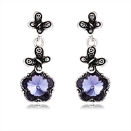 Picture of Hypoallergenic Platinum Plated Classic Dangle Earrings with Easy Return