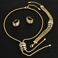 Picture of Affordable Zinc Alloy Gold Plated 3 Piece Jewelry Set from Trust-worthy Supplier