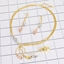 Show details for Recommended Multi-tone Plated Medium Necklace and Earring Set from Top Designer