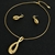 Picture of Dubai Gold Plated Necklace and Earring Set with Full Guarantee